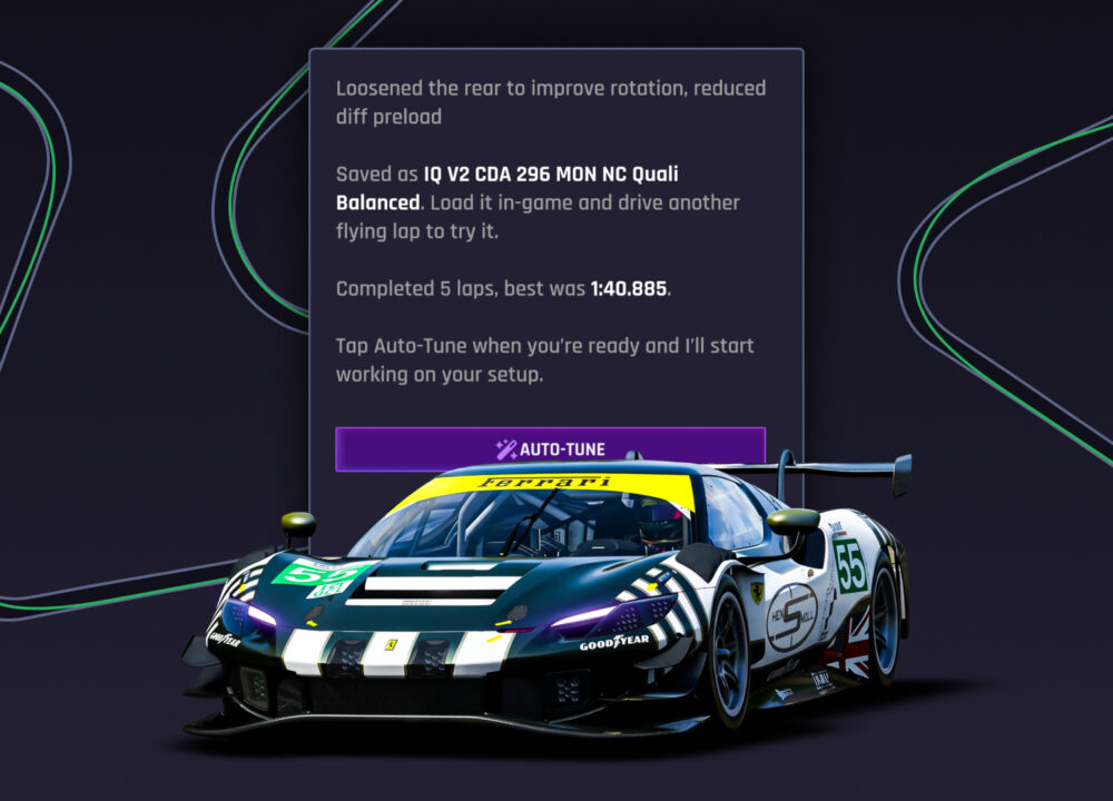 Setup IQ Is Here: Tailored Setups for Your Driving Style
